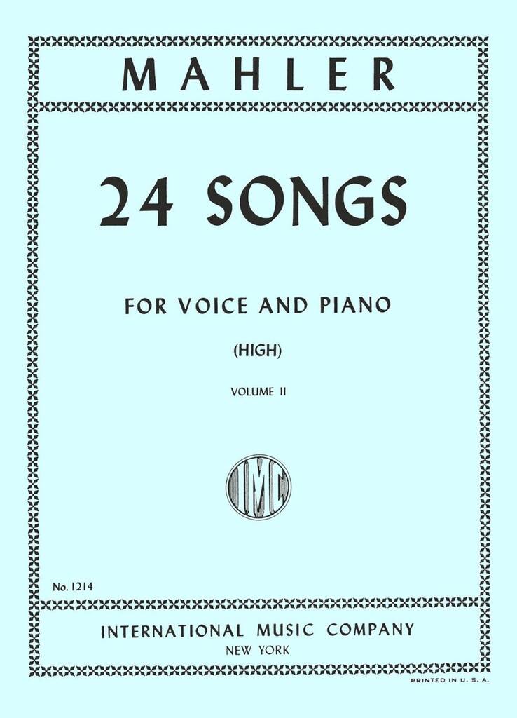 24 Lieder Vol. 2 (Ted.-Ingl.)